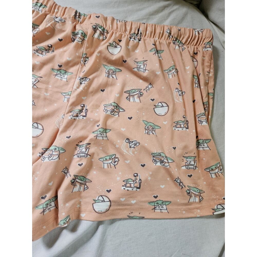 Star Wars Baby Yoda PJ Pajama Shorts Size M Ladies - Picture 6 of 6